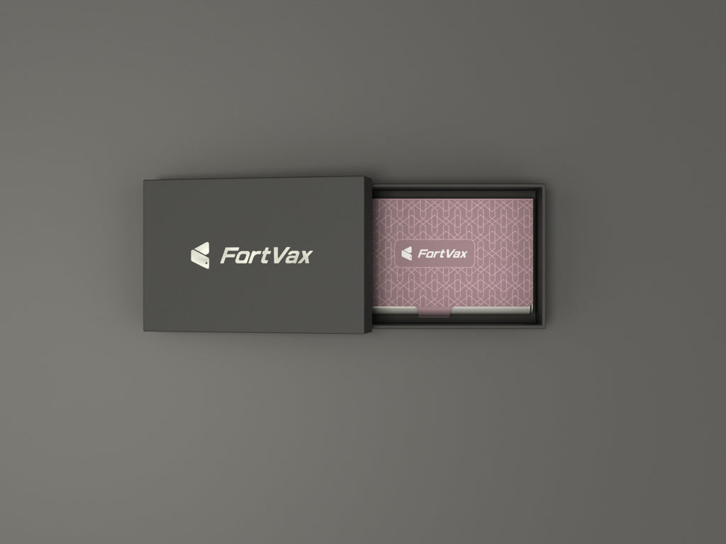 FortVax Cold Wallet Card (Pink namecard holder)