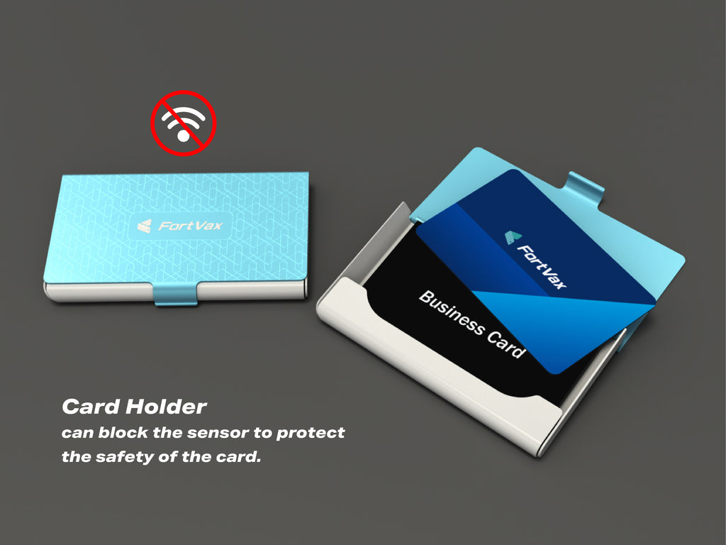 FortVax Cold Wallet Card (Blue namecard holder)