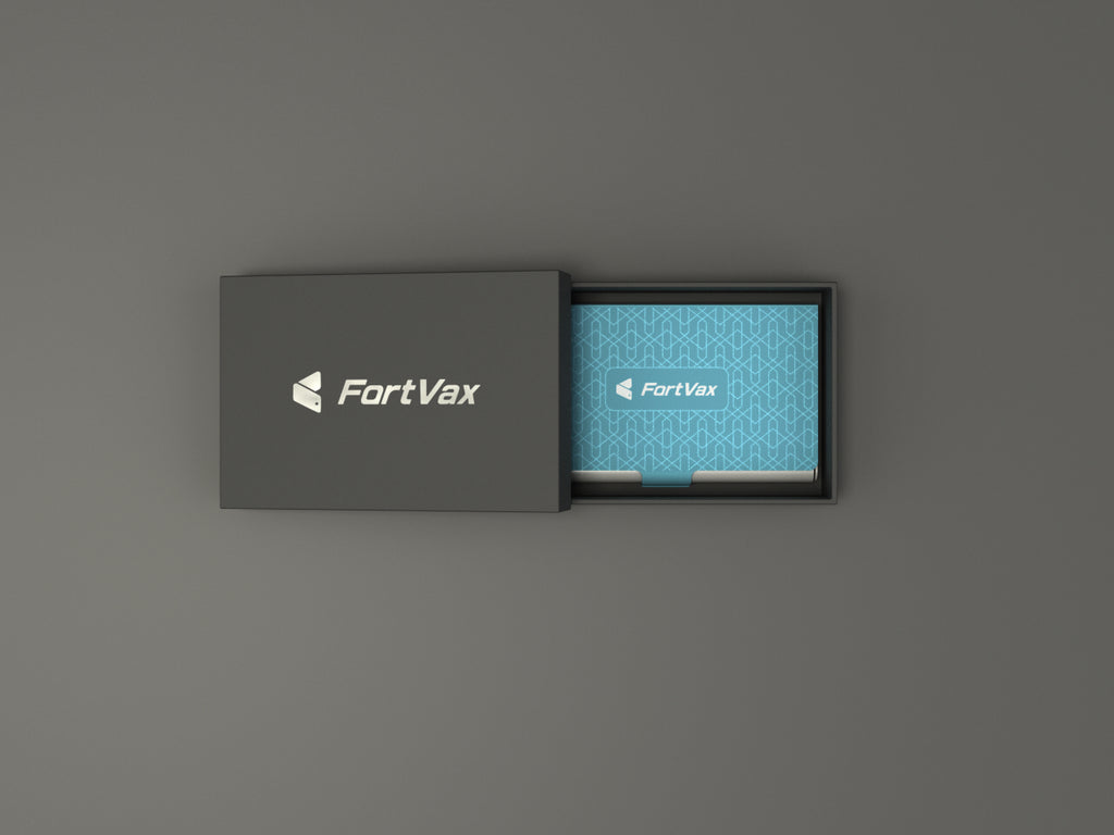 FortVax Cold Wallet Card (Blue namecard holder)