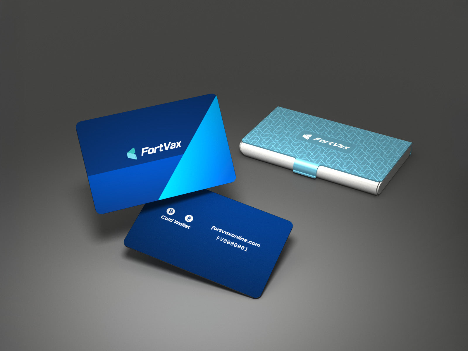 FortVax 冷錢包-標準款 x 藍色卡盒