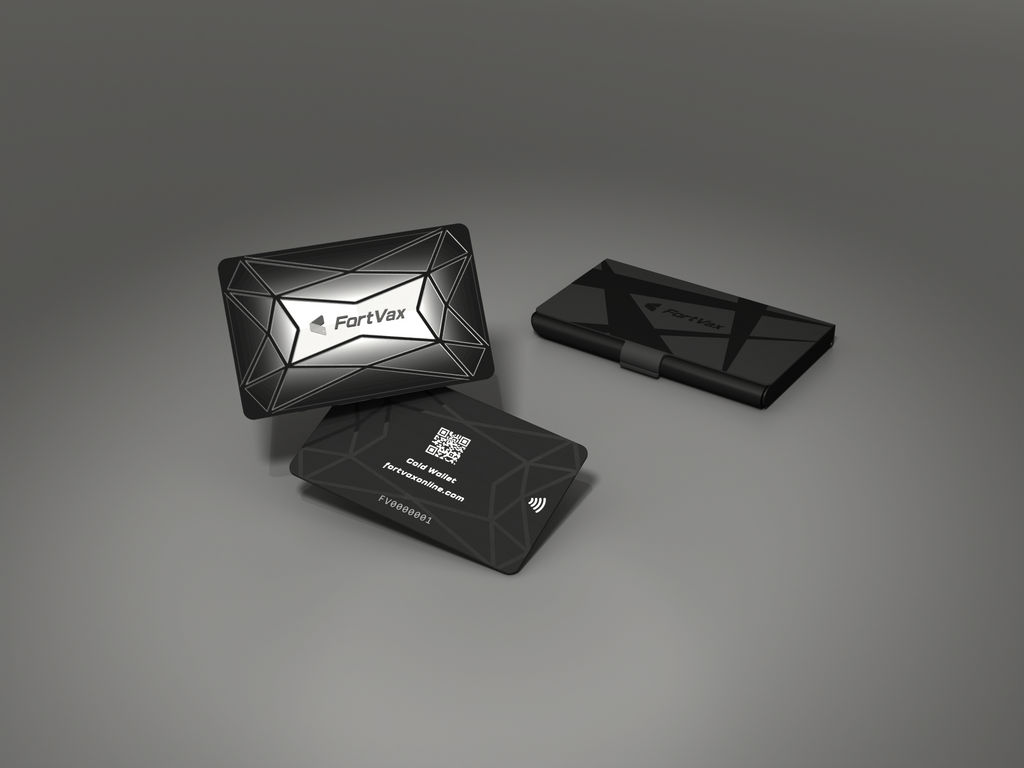 FortVax Cold Wallet-Metal x Black Card Holder