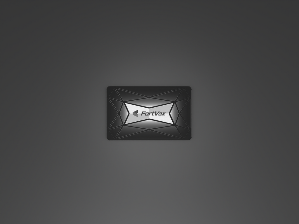FortVax Cold Wallet-Metal x Black Card Holder