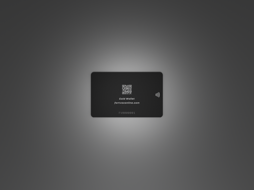 FortVax Cold Wallet-Metal x Black Card Holder